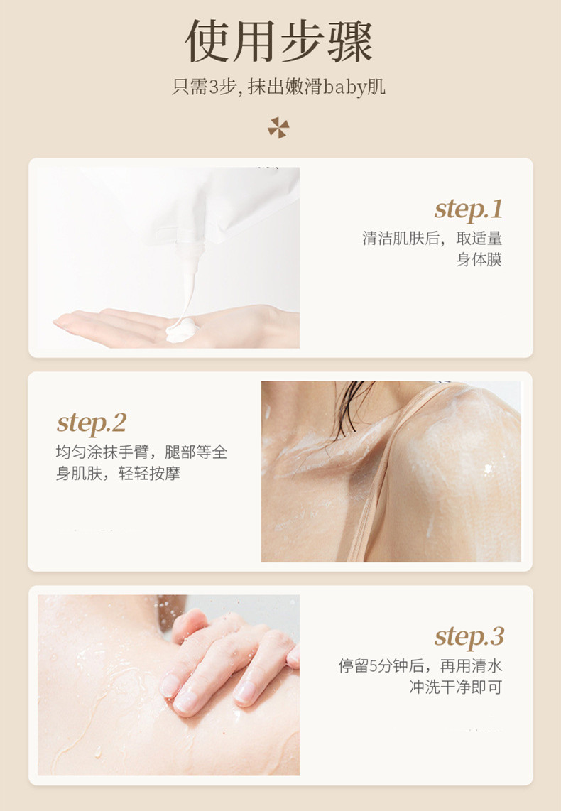 白泥身體膜OEM貼牌代加工 白泥身體膜OEM貼牌代加工