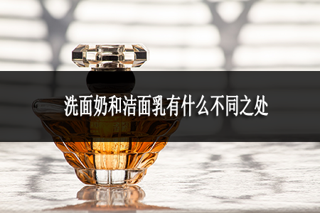 洗面奶和潔面乳有什么不同之處